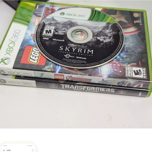 Xbox 360 Console Lot With 3 Games, Tested And Working, Model 1439 - Picture 2 of 9